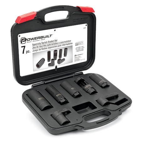 Powerbuilt 7Pc Spclty Switch Socket Set Kit62 648992